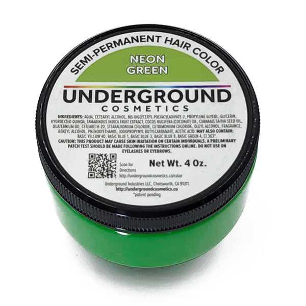 Bold Green Semi-Perm Hair Color – Underground Cosmetics